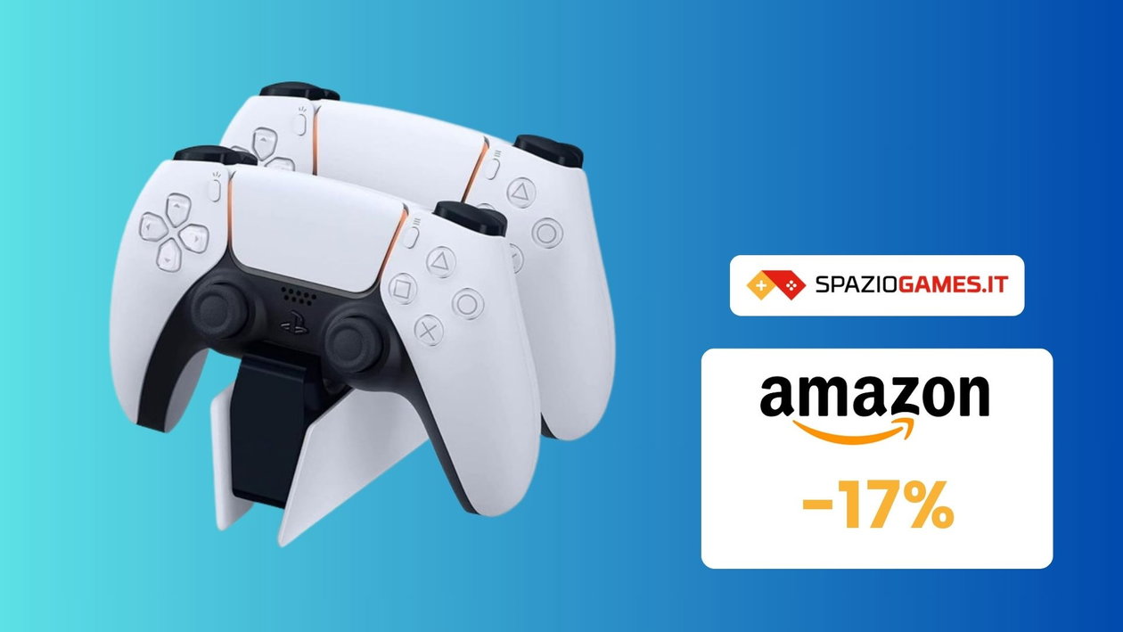 Immagine di Stazione di ricarica DualSense per PS5: prezzo sempre PIÙ BASSO! Su Amazon a soli 24€!