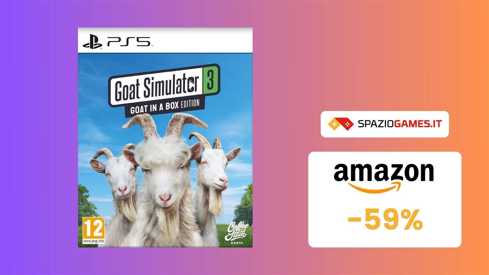 Goat Simulator 3 al prezzo PIÙ BASSO di sempre su Amazon! (-59%)