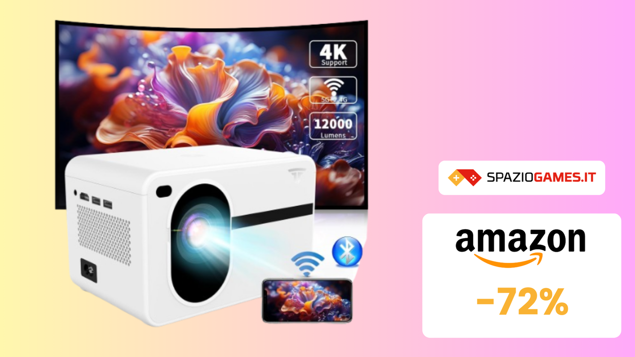 Immagine di Proiettore portatile HD WiFi al prezzo PIÙ BASSO di sempre su Amazon! (-72%)
