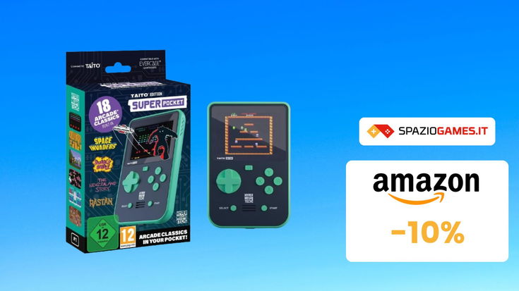 SVUOTATUTTO AMAZON: console portatile Blaze Evercade Taito in sconto del 10%!