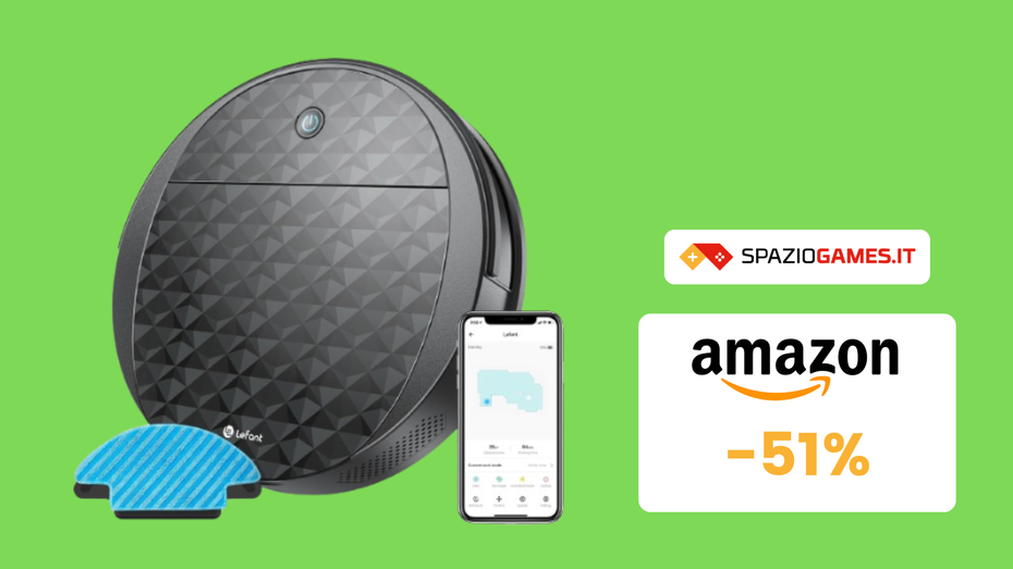 Immagine di MINIMO STORICO sul robot aspirapolvere 2 in 1 LEFANT! (-51%)