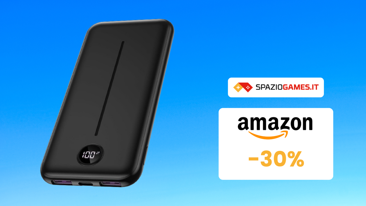 Immagine di Power bank ultrasottile ora a un PREZZO MINI: lo paghi solo 11€!