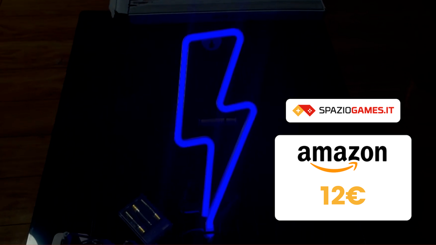 Immagine di Insegna neon fulmine a un prezzo TOP su Amazon! Solo 12€