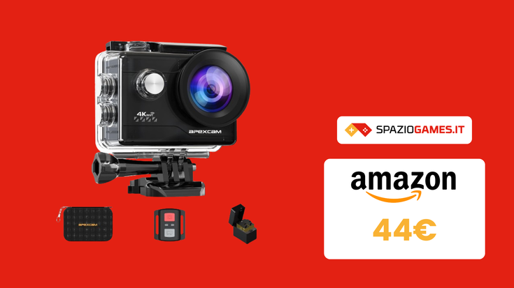 Prezzo PICCOLISSIMO su questa Action Cam 4K! Solo 44€