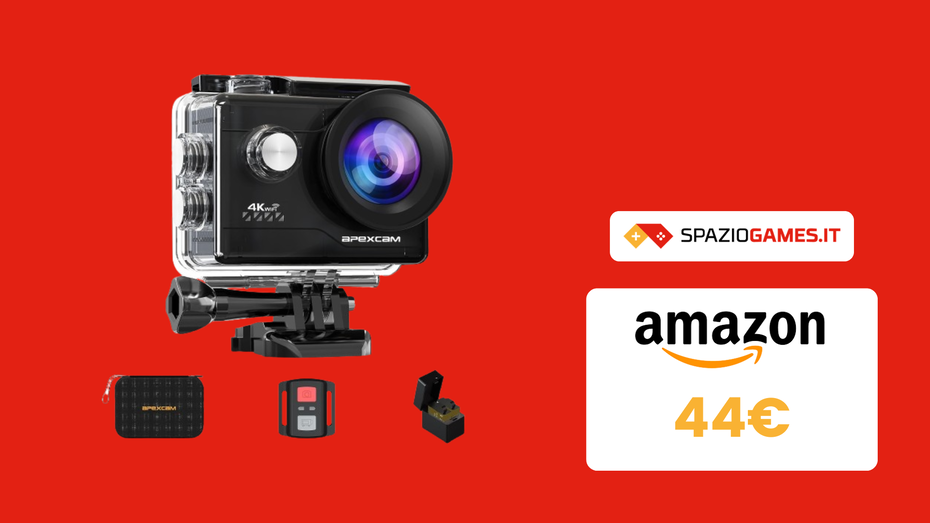 Immagine di Prezzo PICCOLISSIMO su questa Action Cam 4K! Solo 44€