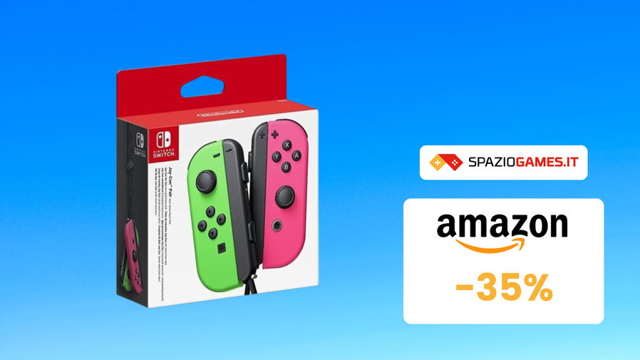 Immagine di SUPER sconto sui Joy-Con Verde/Rosa per Switch! (-35%)