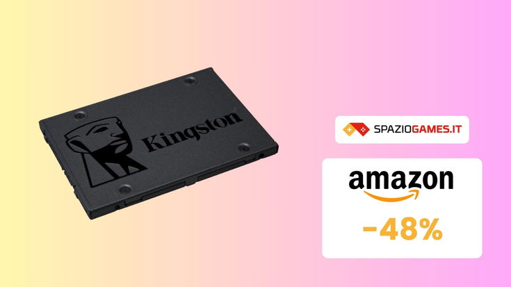 SSD Kingston da 480 GB: prezzo sempre PIÙ BASSO! Su Amazon a soli 35€!