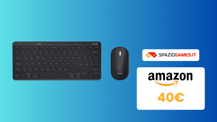 SUPER prezzo questa combo mouse e tastiera Trust! Solo 40€