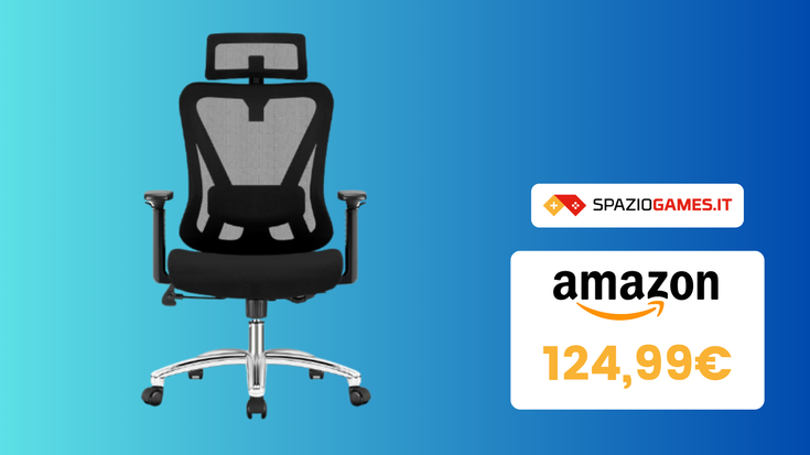 PREZZO TOP! Sconto di 75€ sulla sedie ergonomica Durrafy!