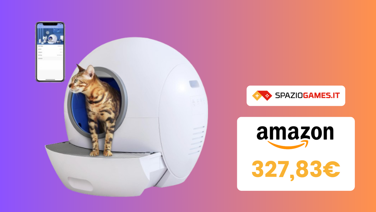 Immagine di DOPPIO SCONTO su questa lettiera autopulente SMART! (-123€)