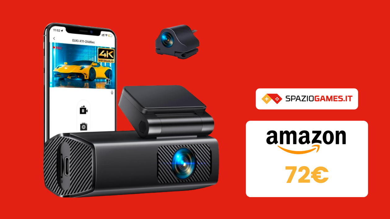 Immagine di Ottima Dash Cam 4K oggi a PREZZO SUPER: solo 71€