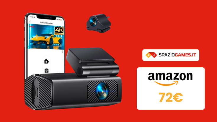 Ottima Dash Cam 4K oggi a PREZZO SUPER: solo 71€