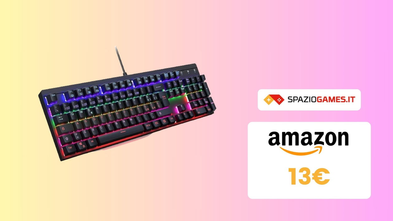 Immagine di Prezzo ASSURDO e voti alti per questa tastiera gaming meccanica! Solo 13€!