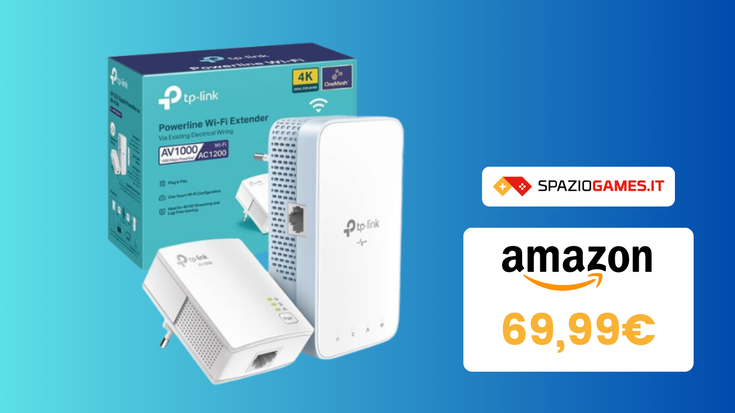 Paghi poco e funziona bene: WiFi Extender TP-Link TL-WPA1000 a soli 69,99€!