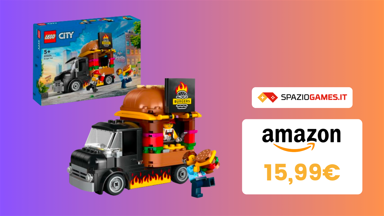 Il BELLISSIMO Furgone degli Hamburger LEGO ora a 15,99€!