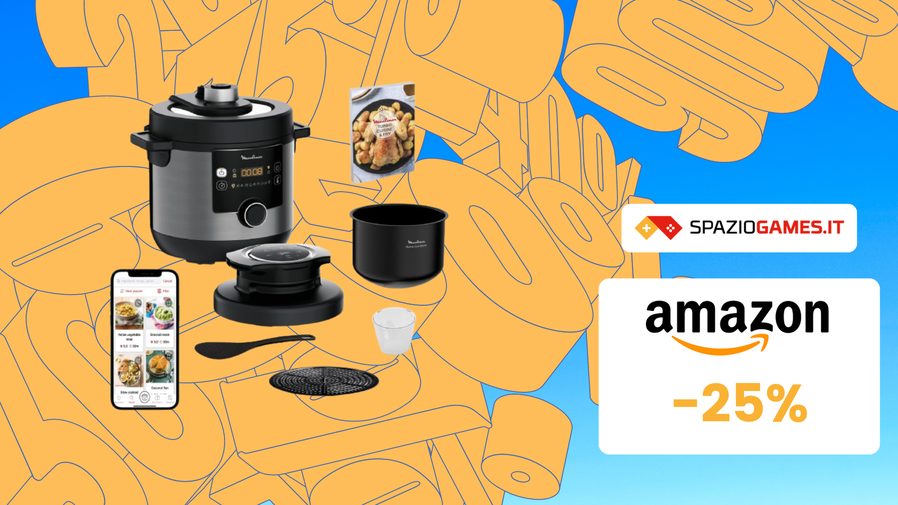 Immagine di Multicooker Moulinex 15 in 1 a un prezzo TOP su Amazon! (-25%)