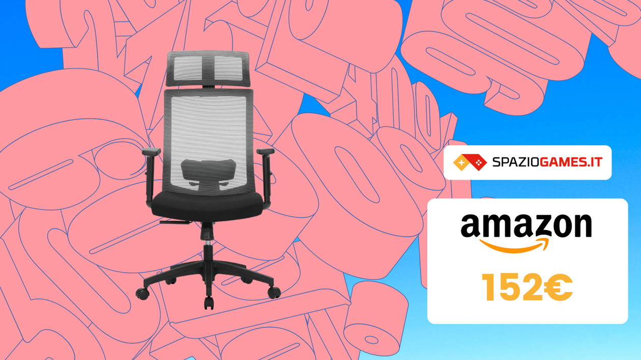 Immagine di Questa OTTIMA sedia da ufficio ergonomica la paghi solo 152€!