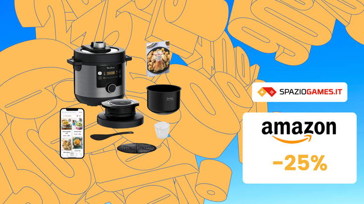 Questo Multicooker Moulinex è al MINIMO STORICO su Amazon! (-25%)