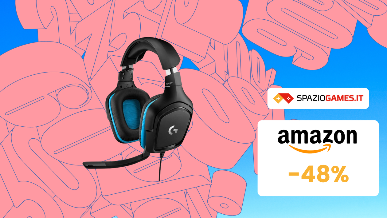 Immagine di Prezzo IRRESISTIBILE su queste cuffie gaming Logitech G432! (-48%)