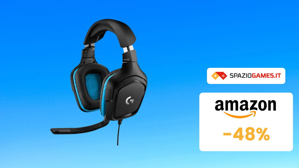 Immagine di OTTIME cuffie da gaming Logitech quasi a META' PREZZO! (-48%)