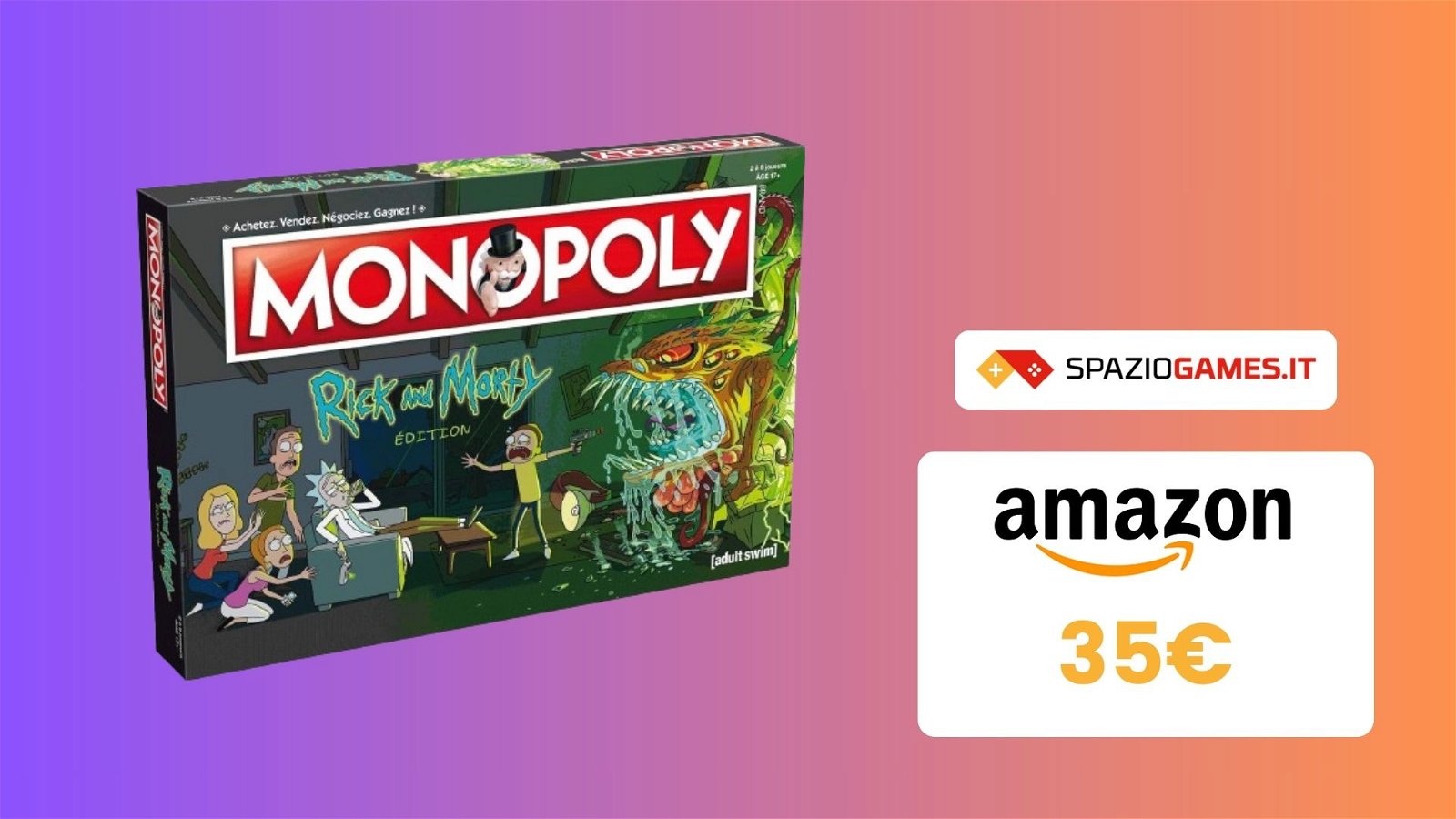 CHE PREZZO! Monopoly di Rick & Morty a SOLI 35€!