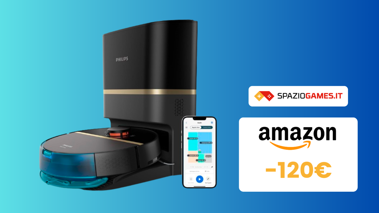 Immagine di Robot Aspirapolvere e Lavapavimenti Philips ora in SCONTO del 16%!