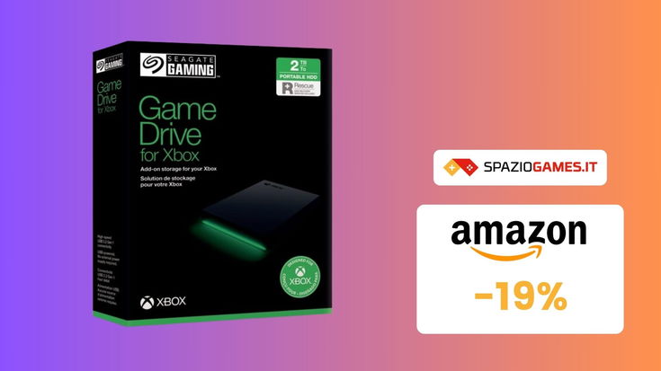 Prezzo BOMBA sul Seagate Game Drive per Xbox da 2 TB! (-19%)