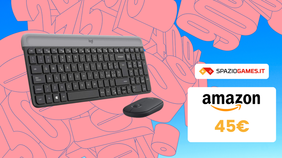 Immagine di Questo SPLENDIDO Kit Logitech tastiera e mouse costa solo 45€!