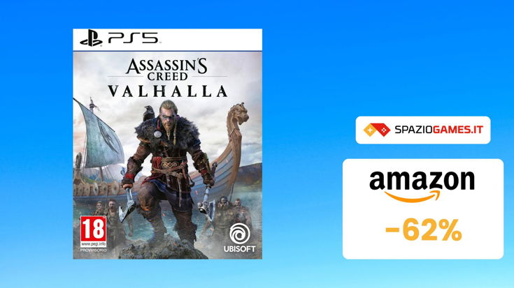 Assassin’s Creed Valhalla per PS5 a un PREZZO IMPERDIBILE, lo paghi solo 18€! (-62%)