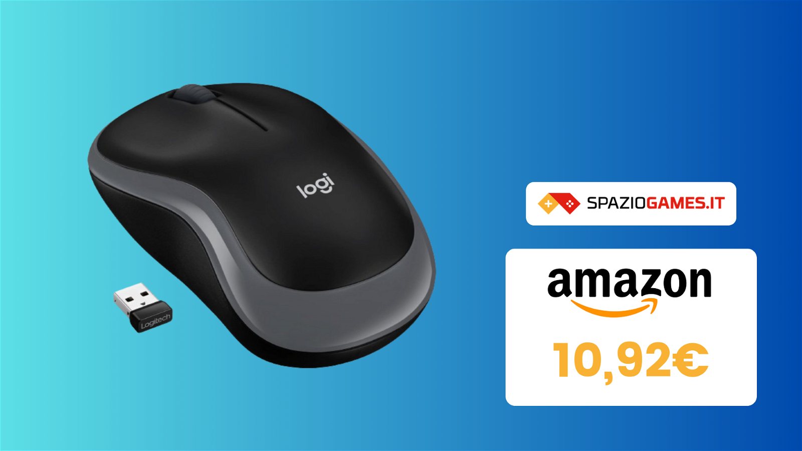OTTIMO mouse wireless Logitech oggi a SOLI 11€ (- 39%)
