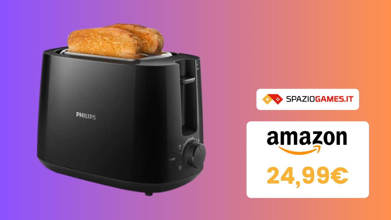 Immagine di DOPPIO SCONTO sul tostapane Philips Daily Collection! Oggi a SOLI 24€!