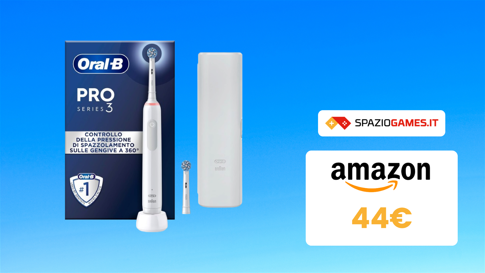 Questo SPLENDIDO spazzolino elettrico Oral-B costa SOLO 44€!