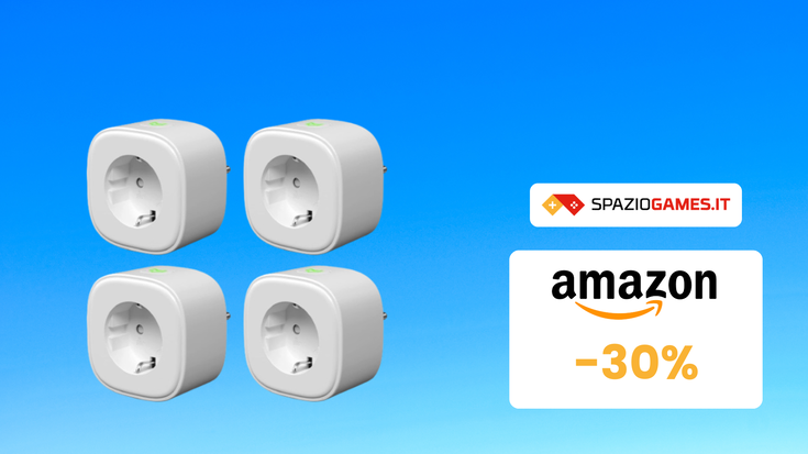 Presa WiFi Meross 4pz a prezzo SHOCK su Amazon! (-30%)