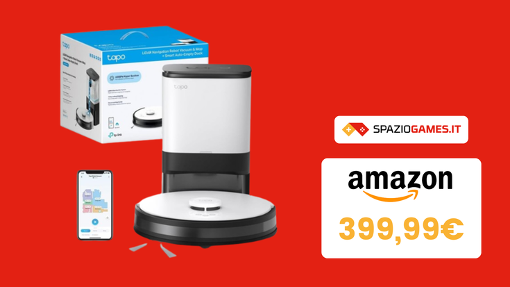 DOPPIO SCONTO su questo robot aspirapolvere 2-in-1 Tapo! (-67€)