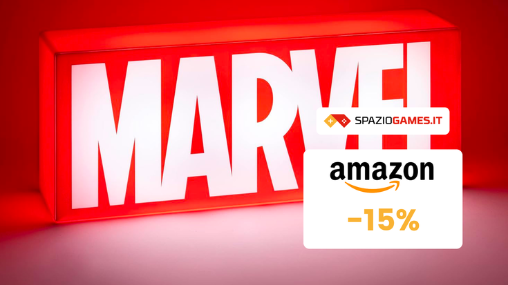 Questa BELLISSIMA insegna luminosa Marvel ora A SOLI 27€!