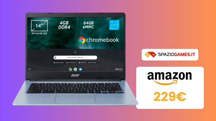 SUPER PREZZO per Acer Chromebook: ora a SOLI 229€!