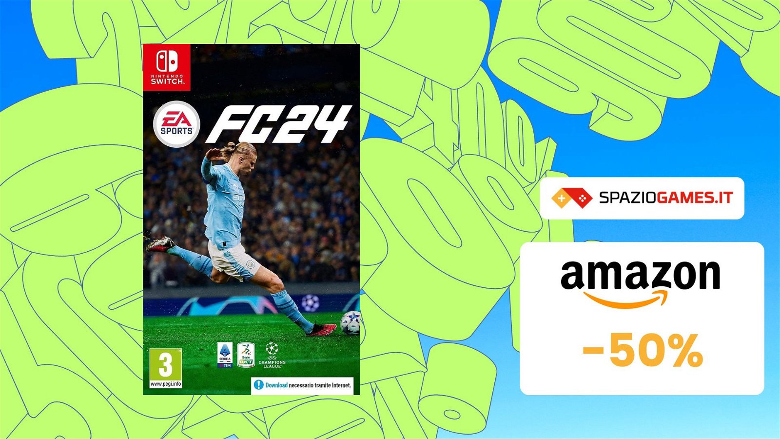 EA Sports FC 24 per Switch oggi vi costa LA META'! (-50%)