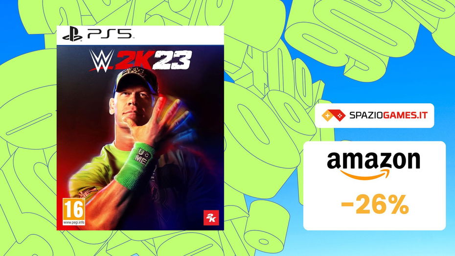 Immagine di SVUOTATUTTO AMAZON: WWE 2K23 in sconto del 26%!