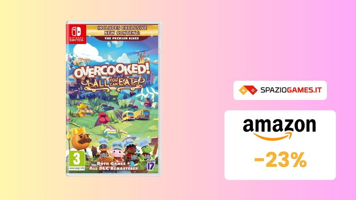 Overcooked All You Can Eat SOTTOCOSTO su Amazon! AFFARE al -23%!