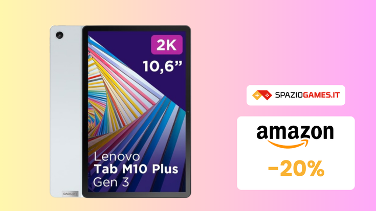 Lenovo Tab M10 Plus al prezzo PIÙ BASSO di sempre su Amazon! (-20%)