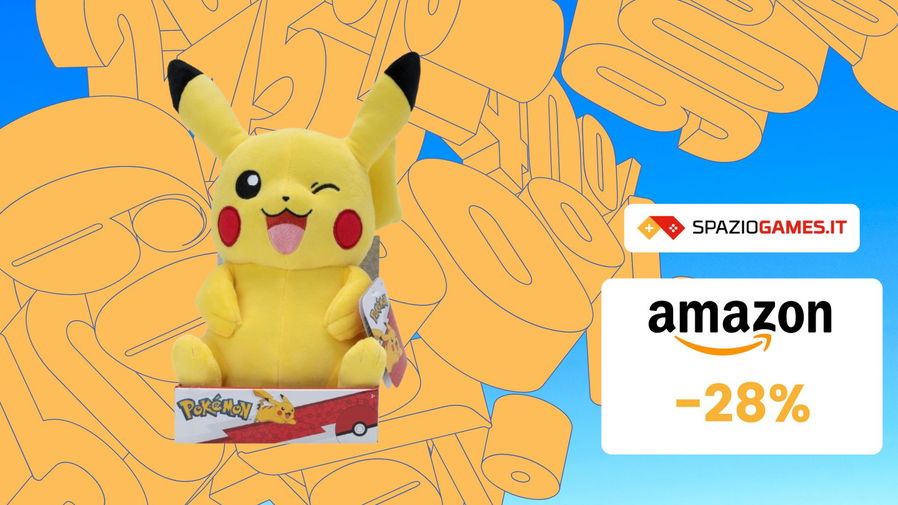 Immagine di Peluche Pikachu: STUPENDO e costa POCHISSIMO! (-28%)