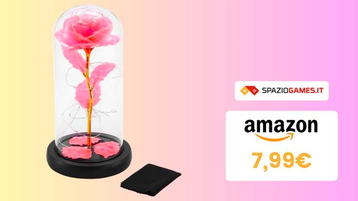 Lampada con Rosa a prezzo SUPER per San Valentino: costa meno di 8€!