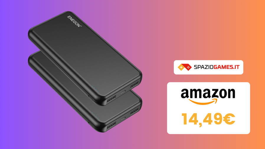 Immagine di BOMBA AMAZON: 2 PowerBank ENEGON ora a SOLI 14€!