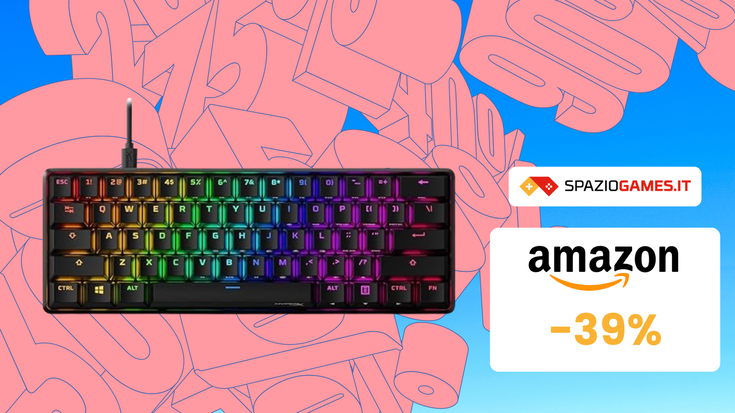 SVUOTATUTTO AMAZON: Tastiera da Gaming HyperX in sconto del 39%