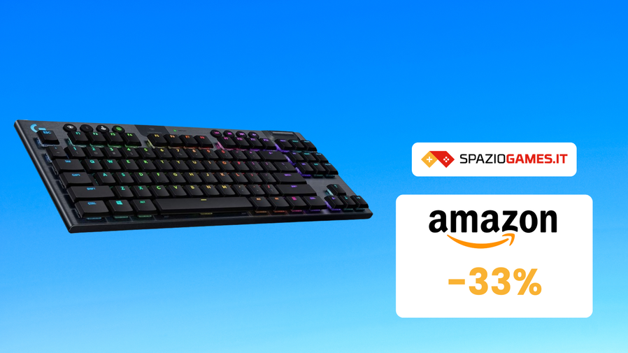 Immagine di Splendida tastiera gaming Logitech in offerta su Amazon, AFFARE al -33%