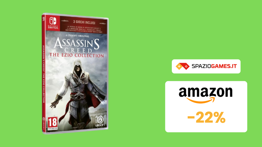 Immagine di SVUOTATUTTO AMAZON: Assassin's Creed The Ezio Collection per Switch in sconto del 22%