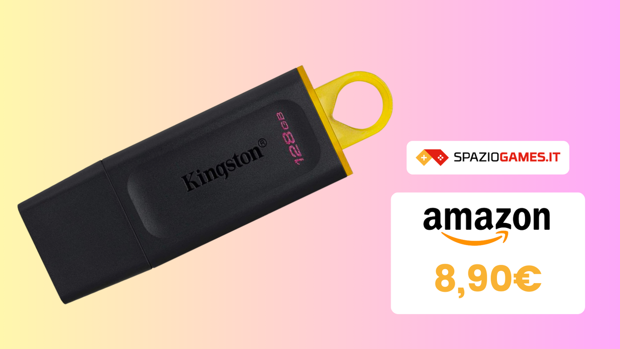 Immagine di Prezzo MINI su questa chiavetta USB Kingston da 128GB! (-55%)