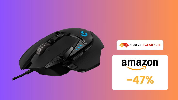 Mouse Logitech G502 HERO SOTTOCOSTO su Amazon, AFFARE al -47%!