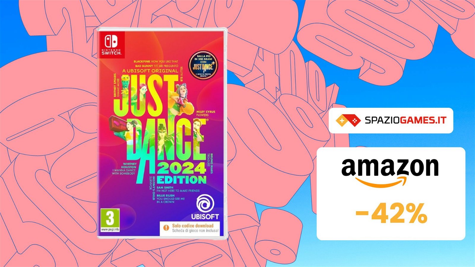 Just Dance 2024 per Switch  a prezzo SHOCK su Amazon! (-42%)