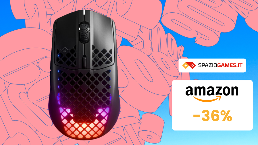 Immagine di SUPER sconto sul mouse da gaming SteelSeries Aerox 3! (-36%)